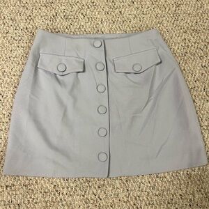 Gray Button-Front Women's Skirt NWT Forever 21